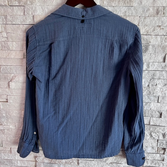 Rag & Bone 100% Cotton Blue Button-Up Shirt - Picture 2 of 6